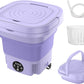 Mini Washing Machine 8L Folding Portable Sterilization Drying Laundry Machine