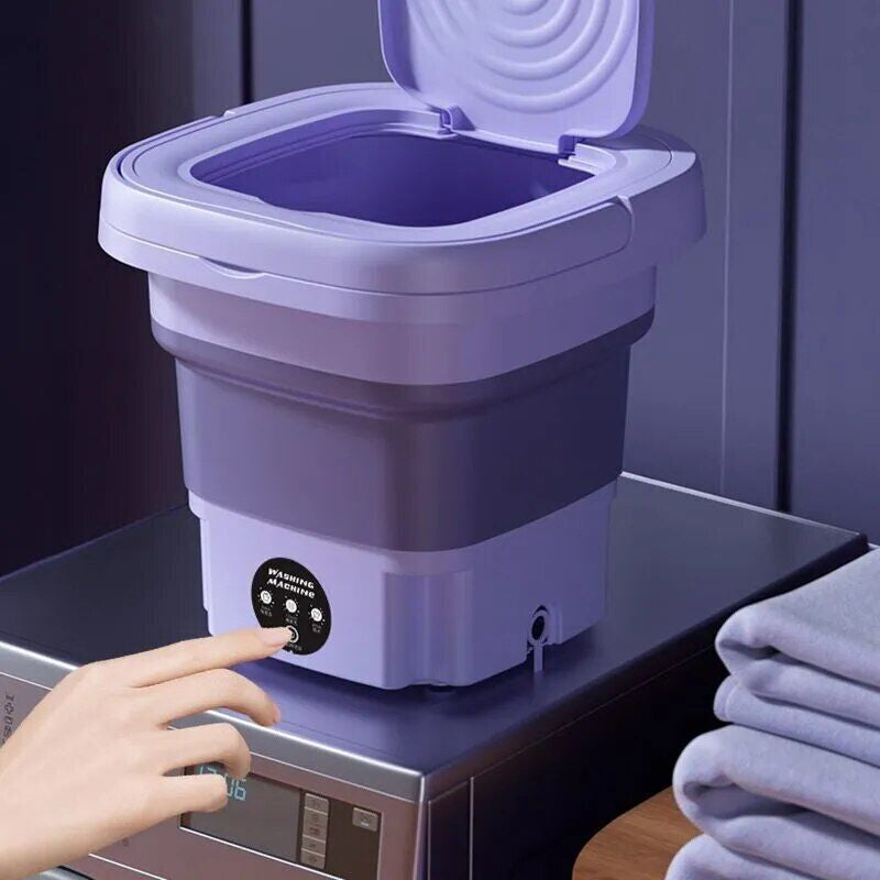 Mini Washing Machine 8L Folding Portable Sterilization Drying Laundry Machine