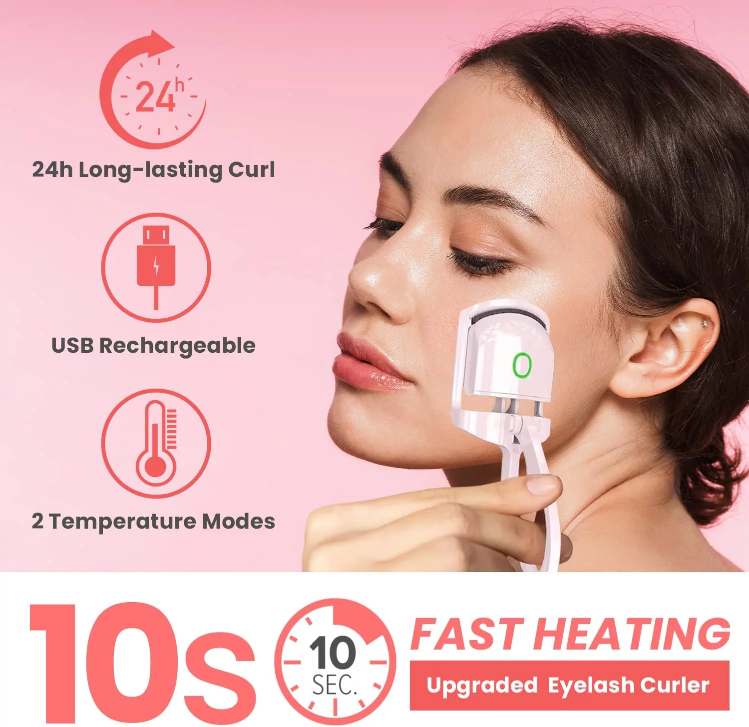 Heated Rechargeable Eyelash Curler